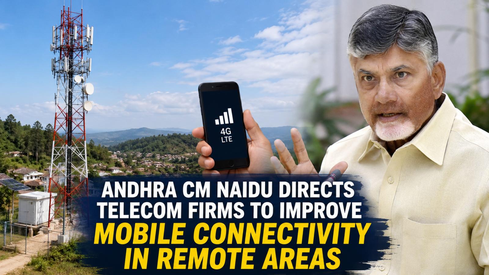 Naidu Pushes Telecom Firms To Improve Andhra Mobile Coverage
