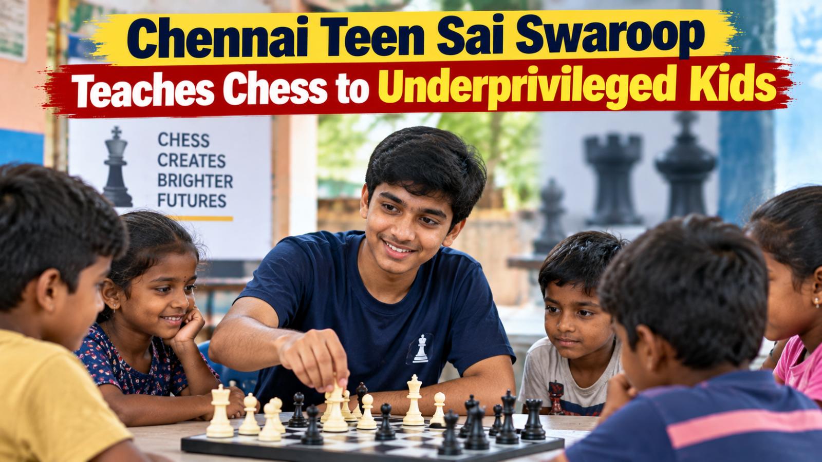Chennai Teen Sai Swaroop Teaches Chess to Underprivileged Kids