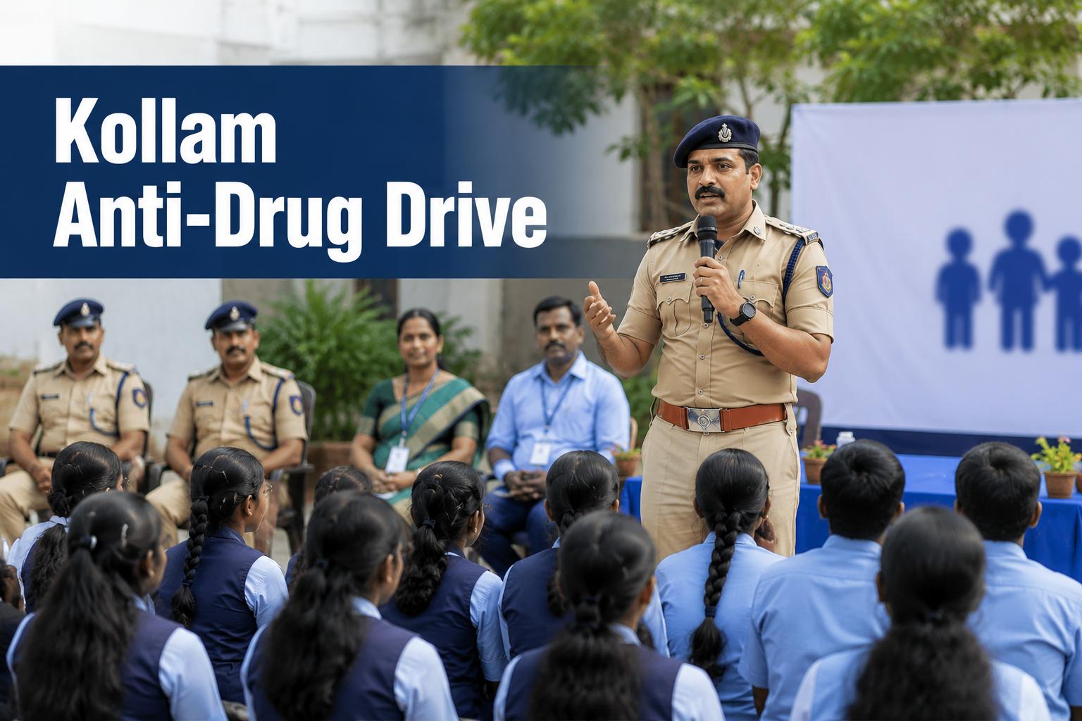 Kollam Police Start Anti-Drug Awareness Drive