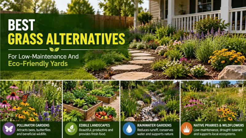 Best Grass Alternatives For Low-Maintenance And Eco-Friendly Yards