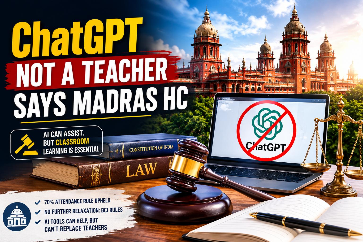 AI Cannot Replace Teachers, Says Madras High Court