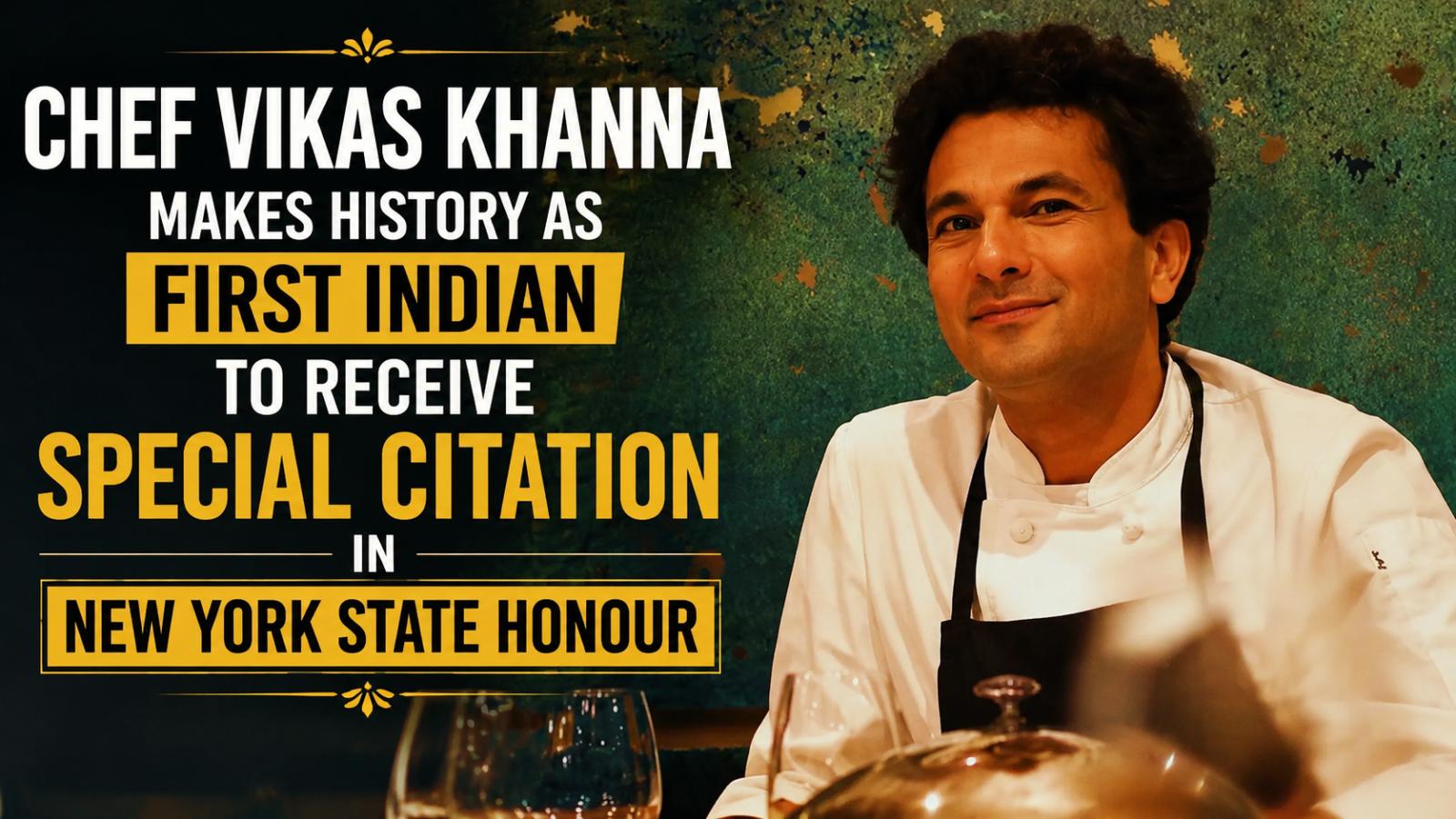 Chef Vikas Khanna Creates History With Prestigious New York State Honour