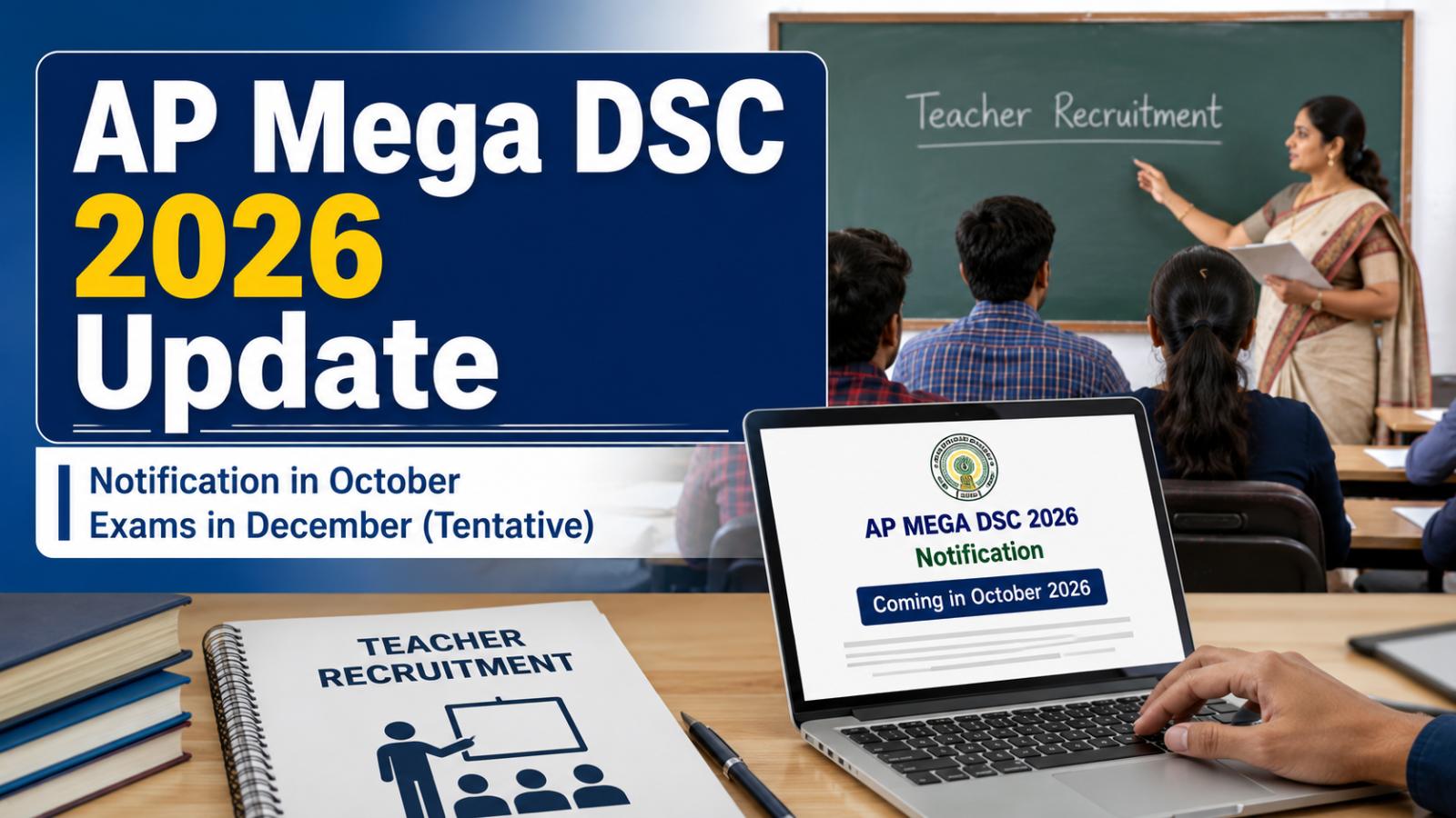 AP Mega DSC 2026 Notification Likely In October, Exams Planned In December