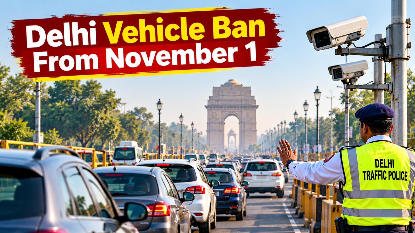 Delhi Vehicle Ban From November 1 to Affect Over 10 Lakh NCR Vehicles