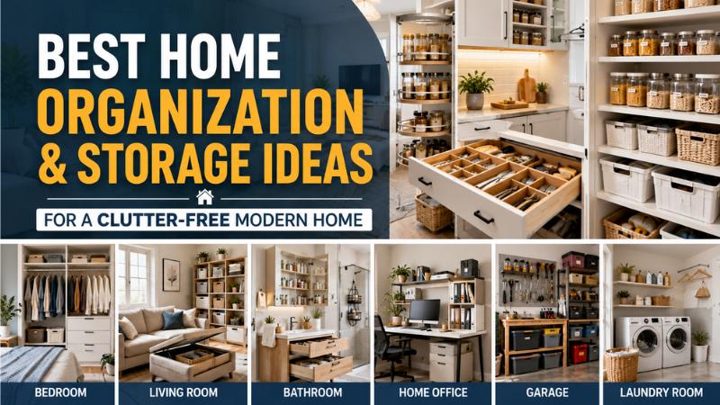 Best Home Organization And Storage Ideas For A Clutter-Free Modern Home