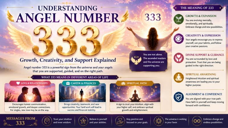 Understanding Angel Number 333: Growth, Creativity, and Support Explained