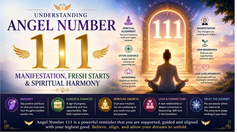 Understanding Angel Number 111: Manifestation, Fresh Starts & Spiritual Harmony