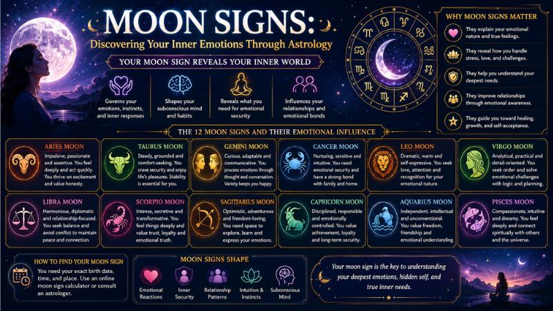 Moon Signs: Discovering Your Inner Emotions Through Astrology