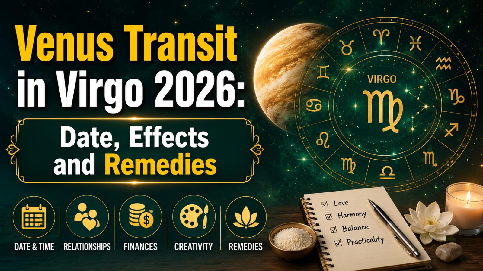 Venus Transit in Virgo 2026: Date, Effects and Remedies