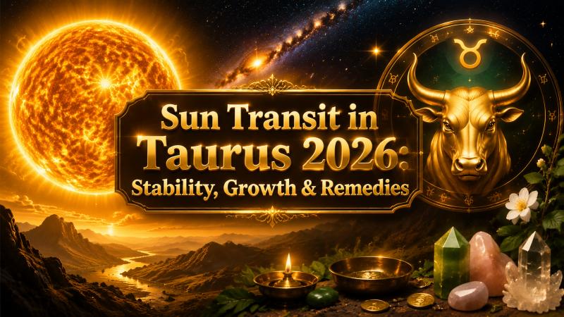 Sun Transit in Taurus 2026: Stability, Growth & Remedies