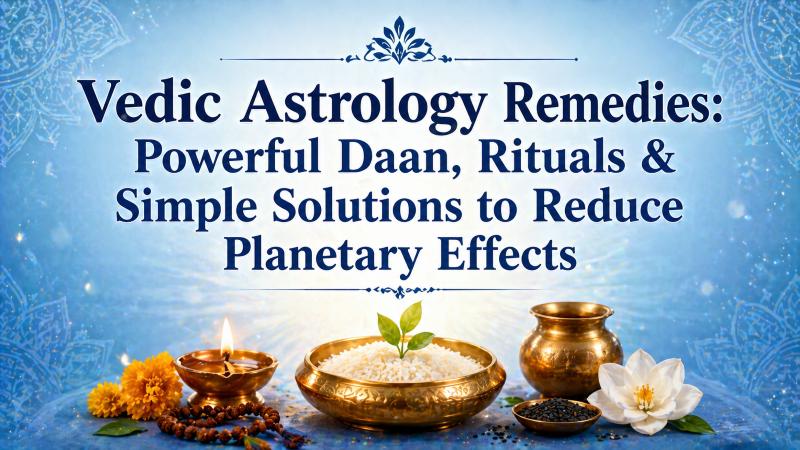Vedic Astrology Remedies: Powerful Daan & Rituals to Reduce Planetary Effects