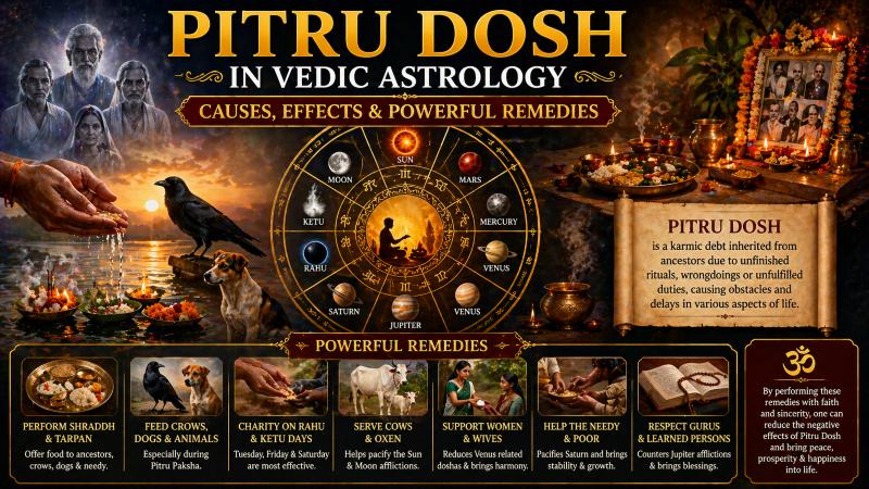Pitru Dosh in Vedic Astrology: Causes, Effects & Powerful Remedies