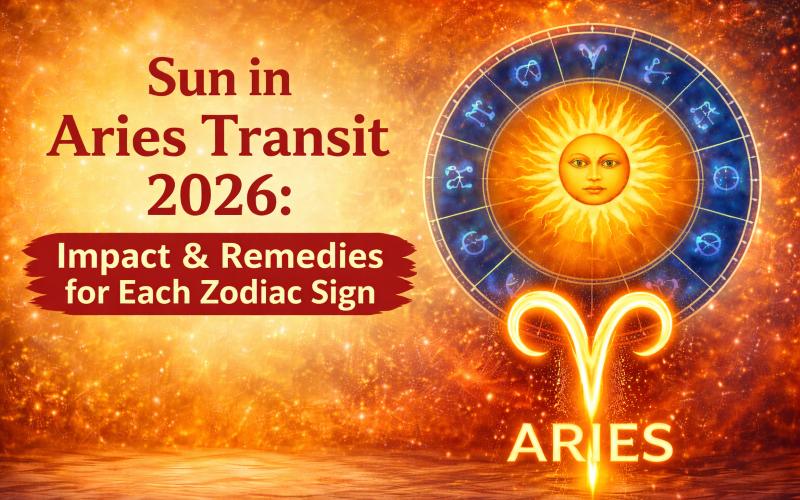 Sun Transit in Aries 2026 Effects on Zodiac Signs and Recommended Remedies