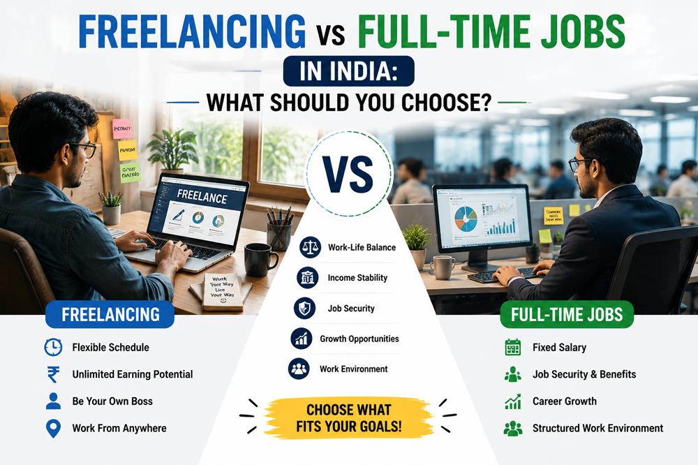 Freelancing vs Full-Time Jobs in India: What Should You Choose?