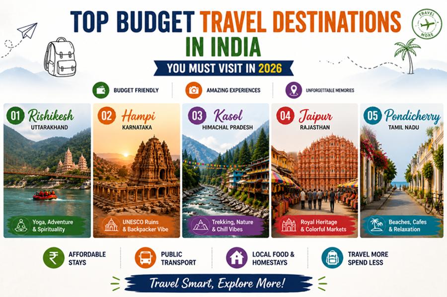 Top Budget Travel Destinations in India You Must Visit in 2026