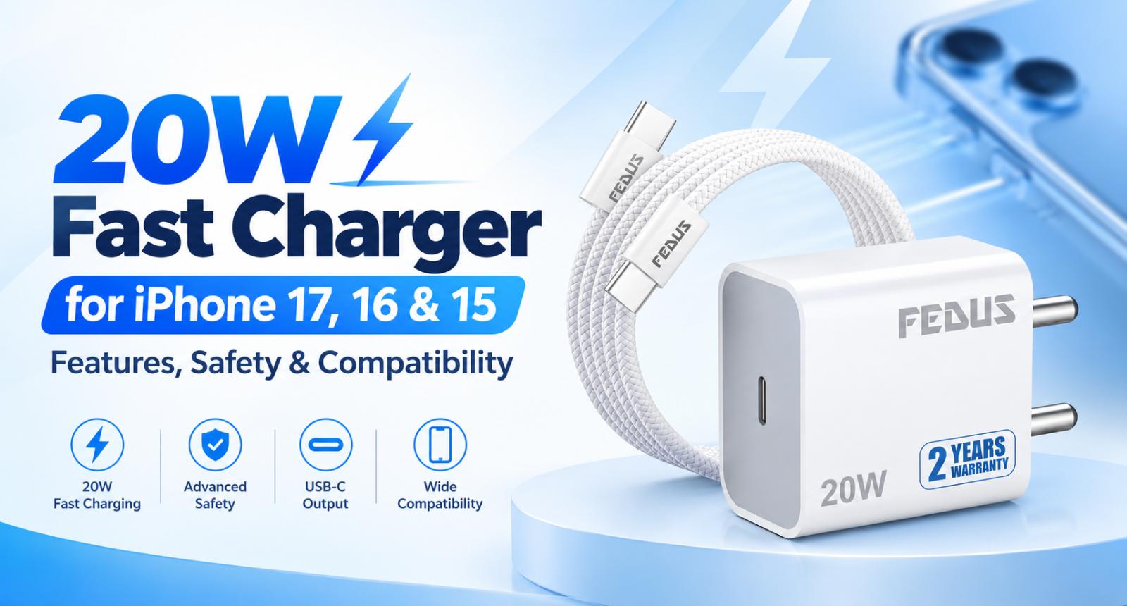20W Fast Charger for iPhone 17, 16 & 15: Features, Safety & Compatibility