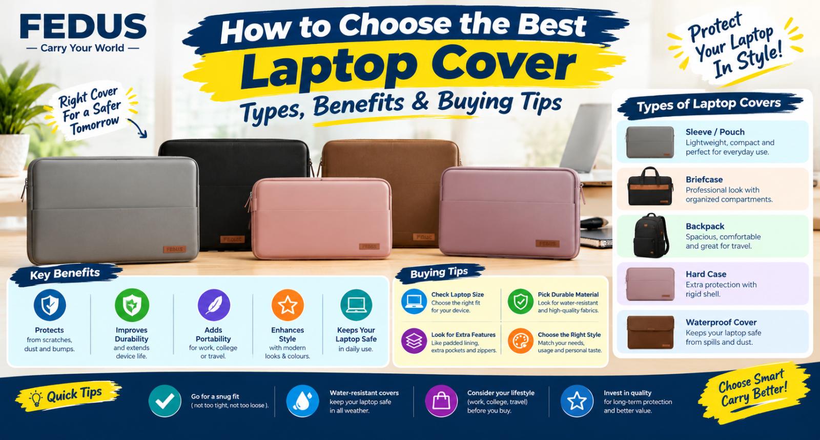 How to Choose the Best Laptop Cover: Types, Benefits & Buying Tips