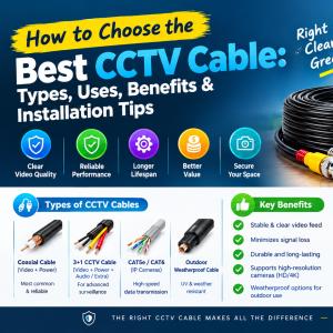 How to Choose the Best CCTV Cable: Types, Uses, Benefits & Installation Tips