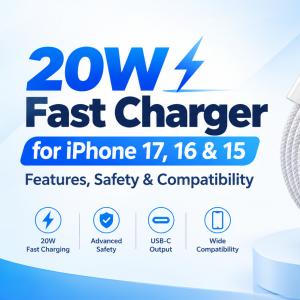20W Fast Charger for iPhone 17, 16 & 15  Features, Safety & Compatibility