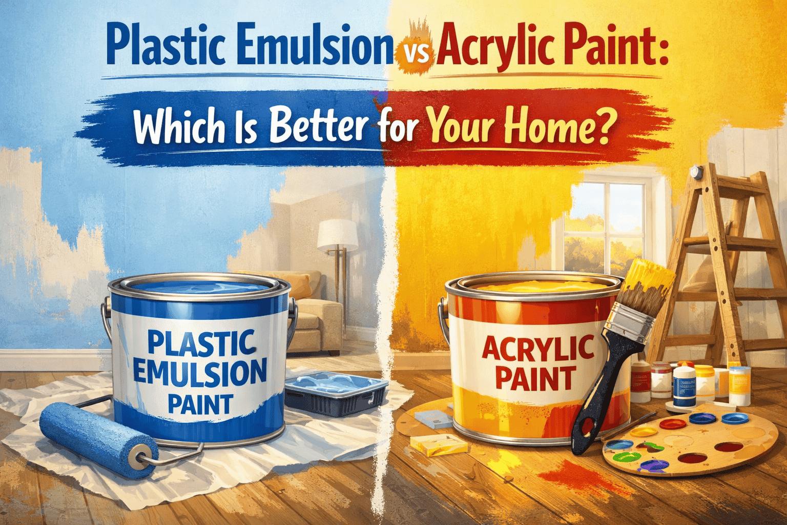 Plastic Emulsion vs Acrylic Paint: Which Is Better for Your Home?