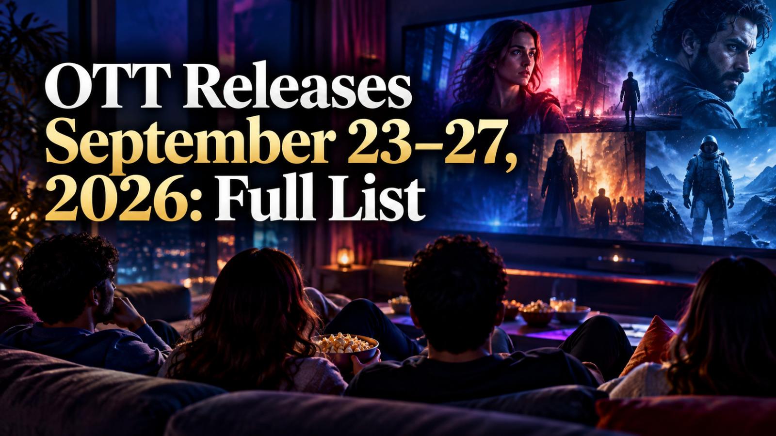 OTT Releases September 23&ndash;27, 2026: Full List