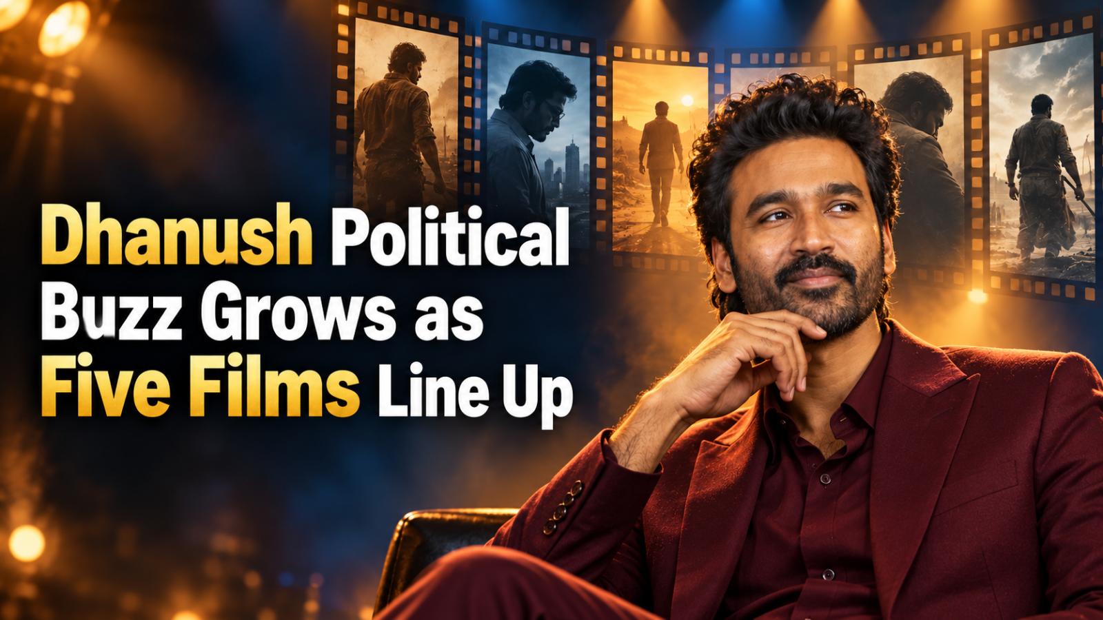 Dhanush Political Entry Buzz Grows as Five Films Line Up