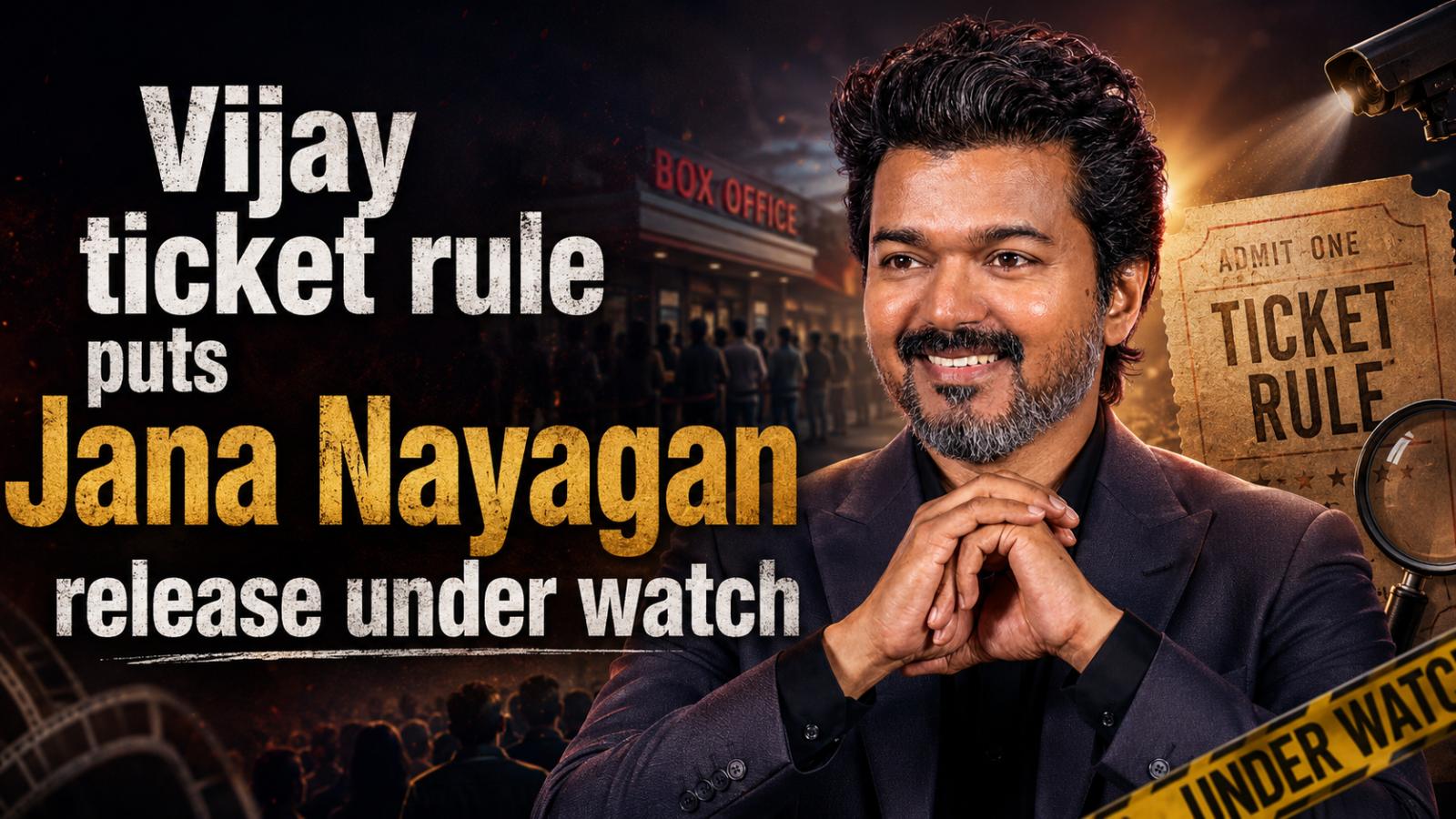 Vijay ticket rule puts Jana Nayagan release under watch