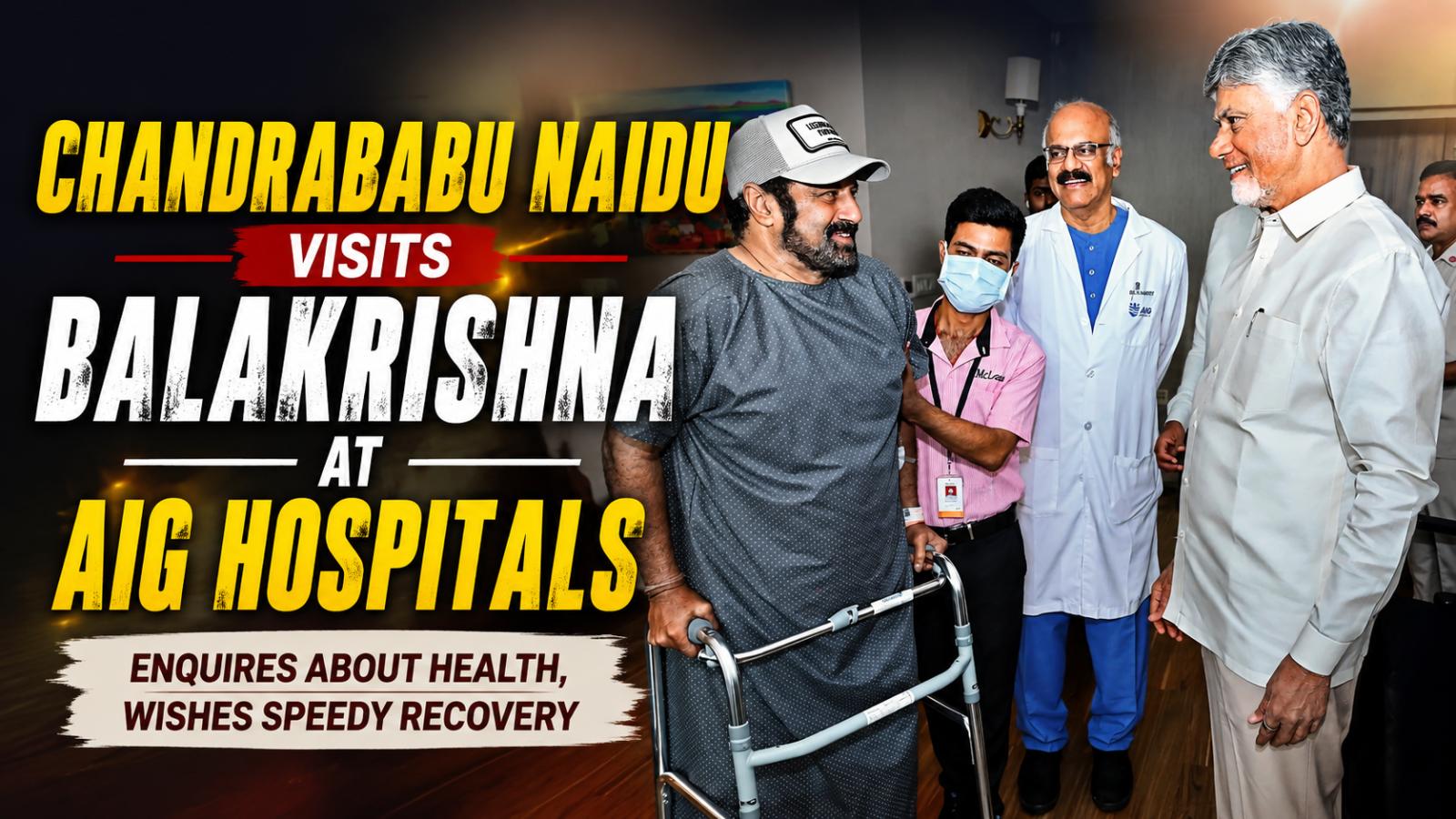 Balakrishna Health Update: Chandrababu Naidu Visits Him in Hospital