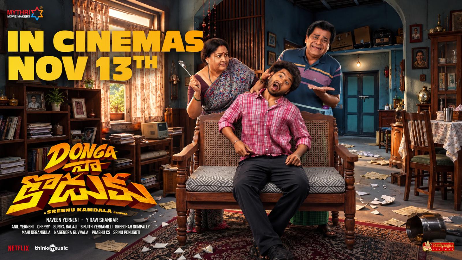 Donga Naa Koduku Locks November 13 Release With Fun Family Poster