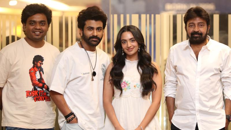 Sharwa Thanks Audiences for Overwhelming Support for Biker at Thanks Meet