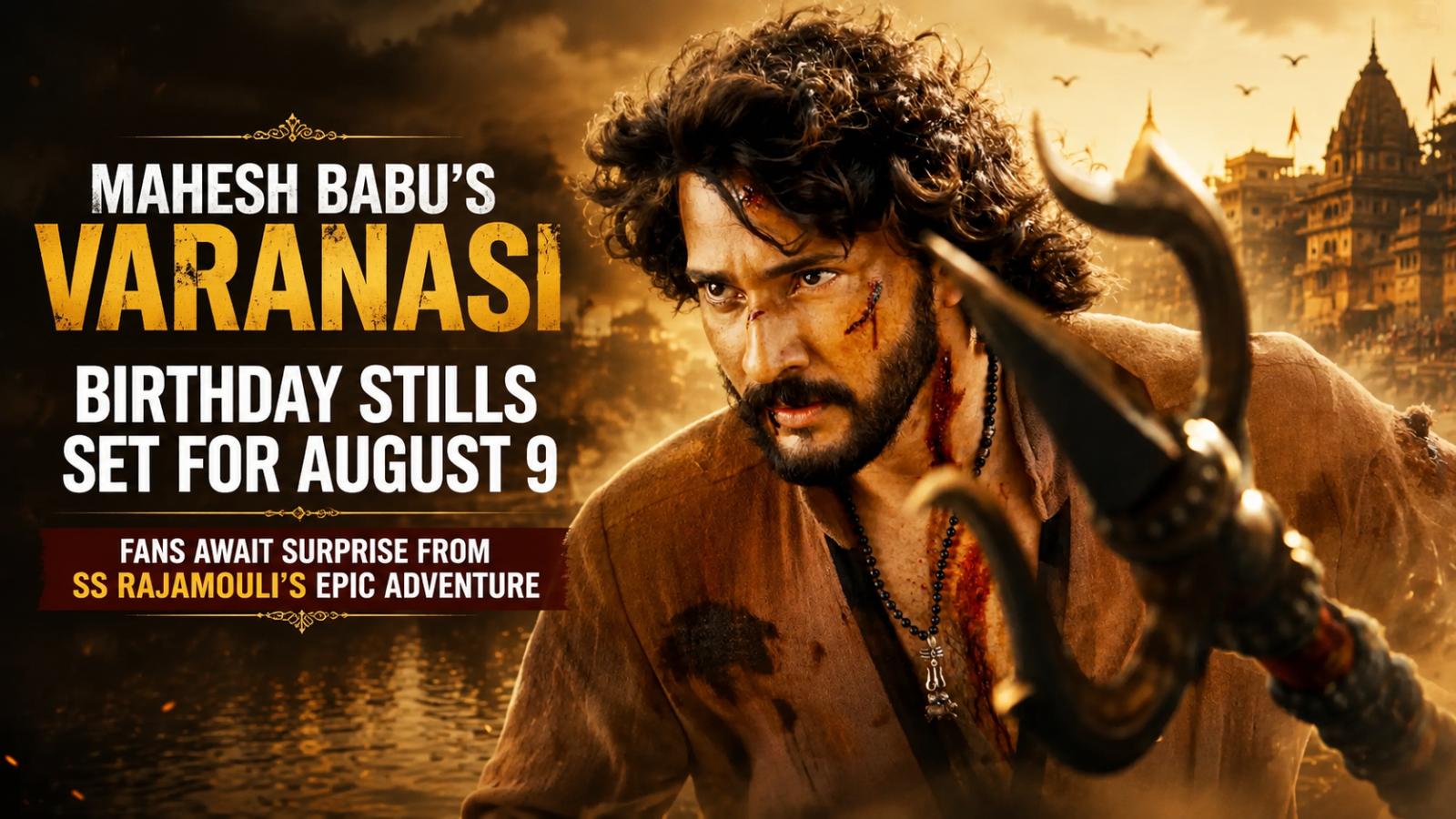 Mahesh Babu&rsquo;s Varanasi Birthday Stills Set for August 9