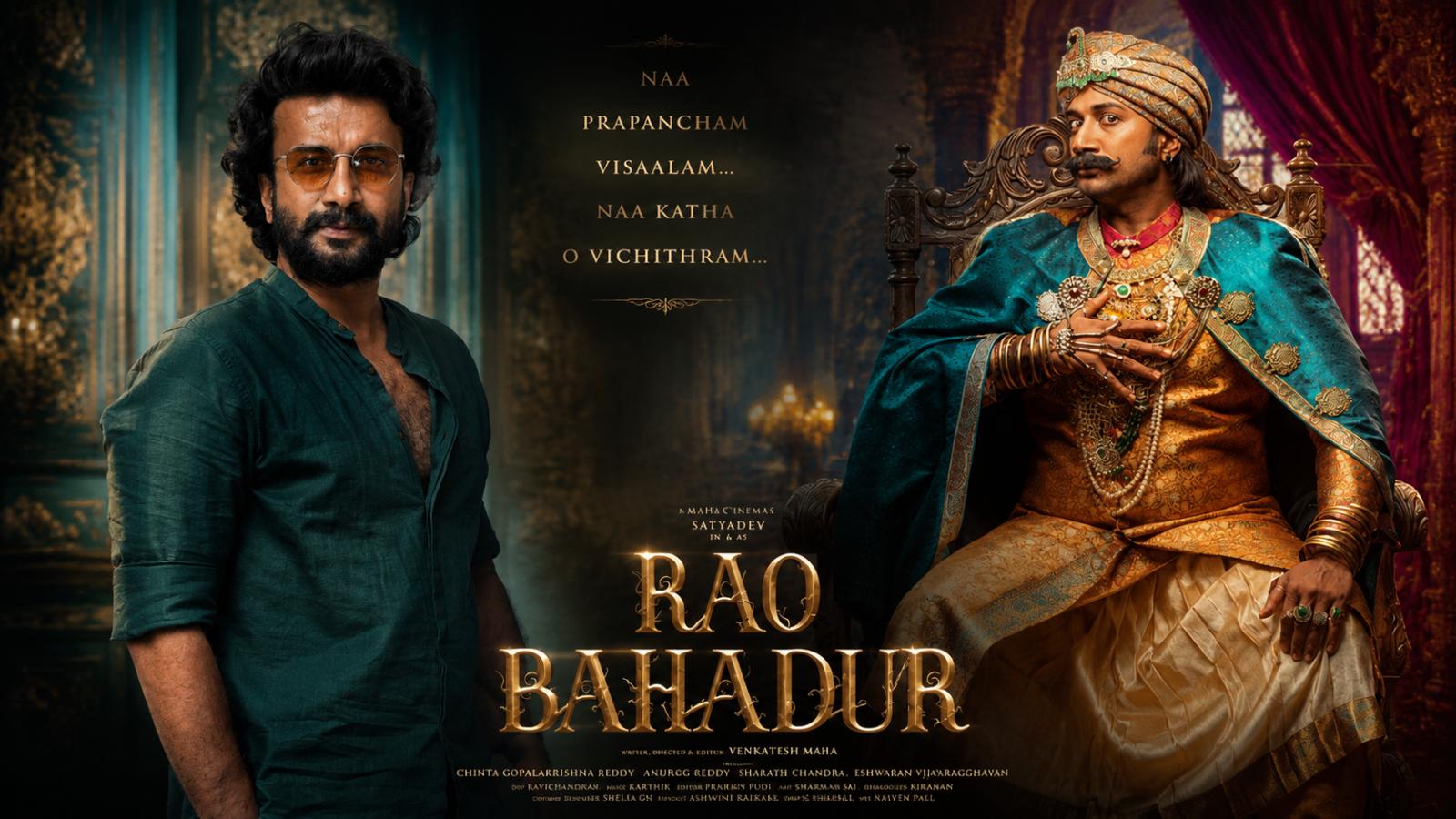 Satya Dev opens up in interview about Rao Bahadur transformation