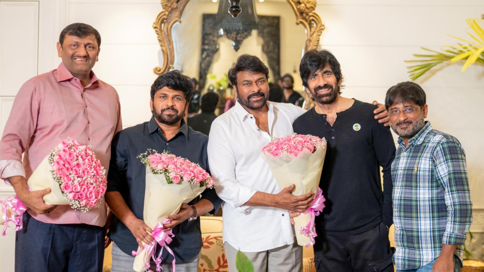 Chiranjeevi Congratulates Ravi Teja and Team Irumudi on Success