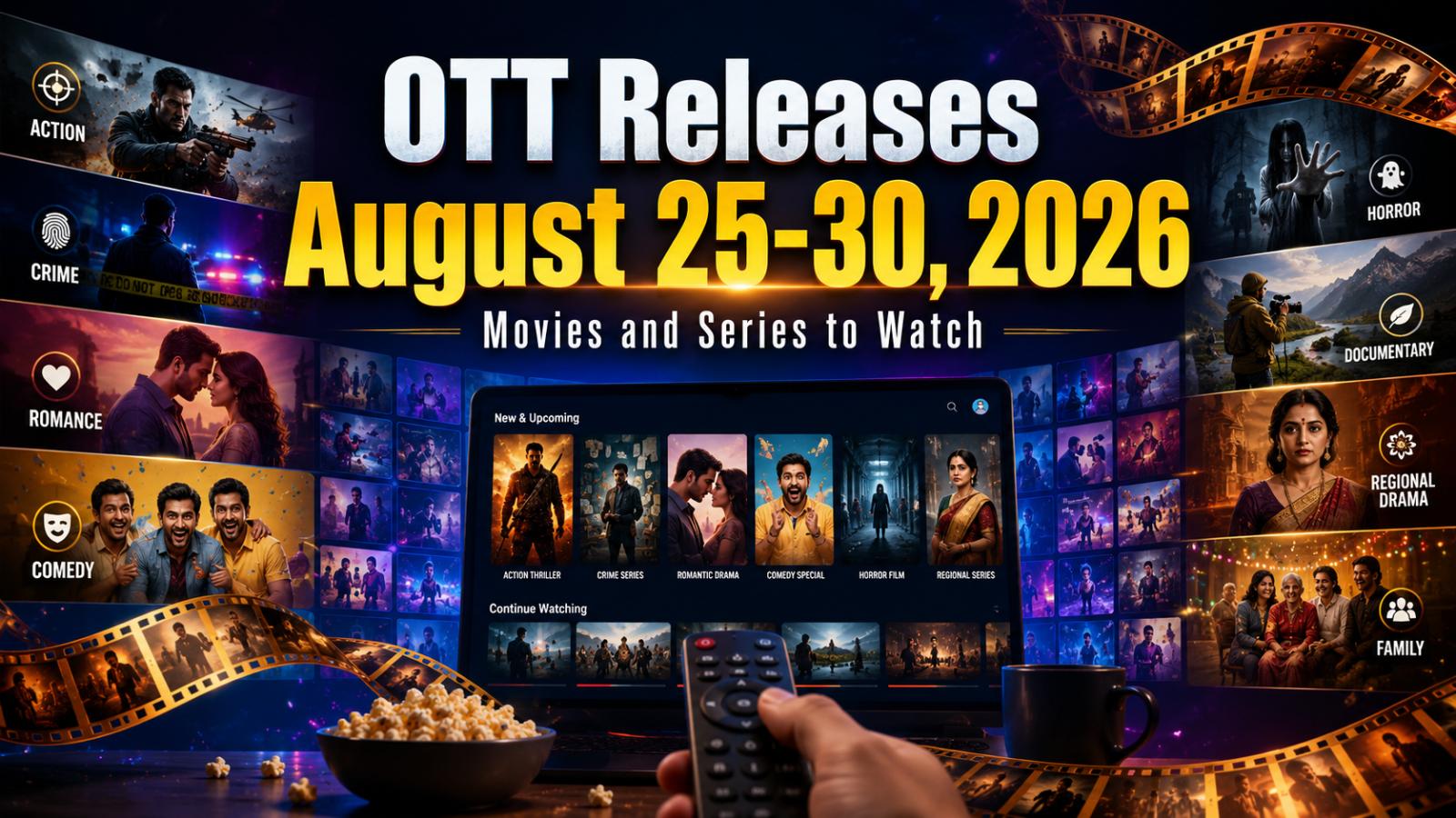 OTT Releases August 25-30, 2026: Movies and Series to Watch