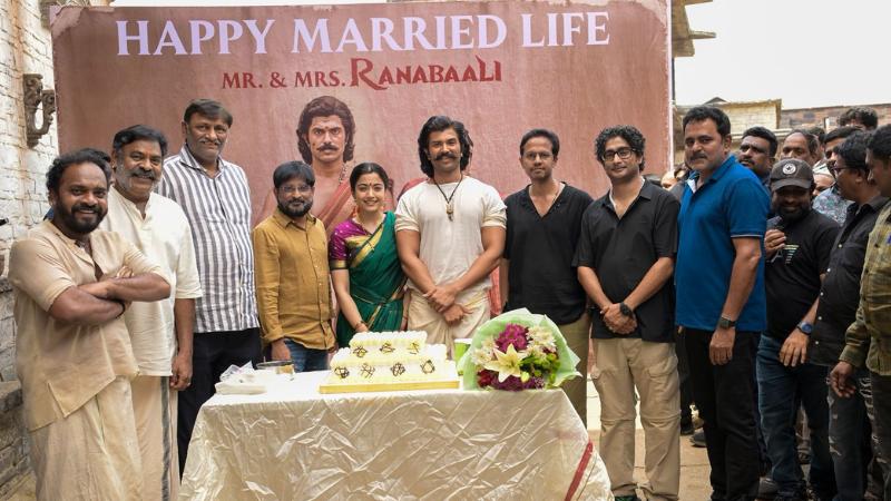 Ranabaali Team Welcomes Newlyweds Vijay and Rashmika onto the sets with warm wishes