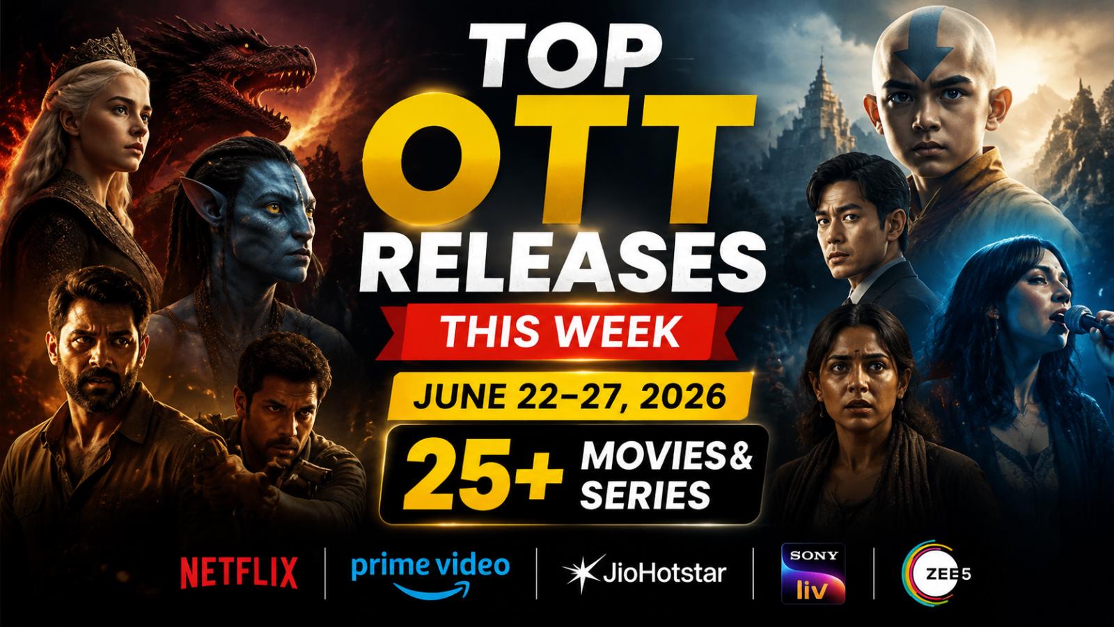 Top OTT Releases This Week June 22&ndash;27, 2026 : 25+ Movies &amp; Series