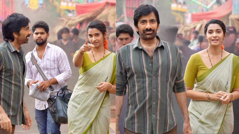 Ravi Teja&rsquo;s Irumudi Working Stills Released