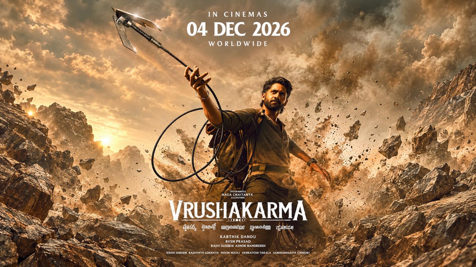 Naga Chaitanya’s Vrushakarma Unveils 50-Day Countdown Poster