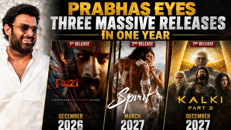 Prabhas Eyes Three Massive Releases In One Year