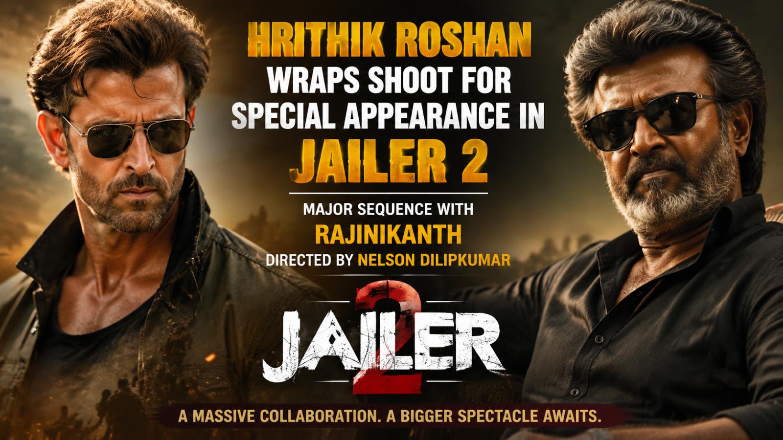 Jailer 2: Hrithik Roshan wraps special Rajinikanth scene