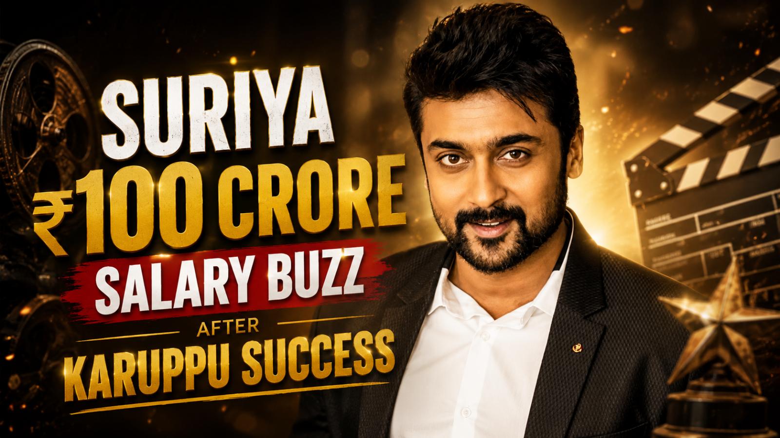 Suriya ₹100 crore salary buzz after Karuppu success