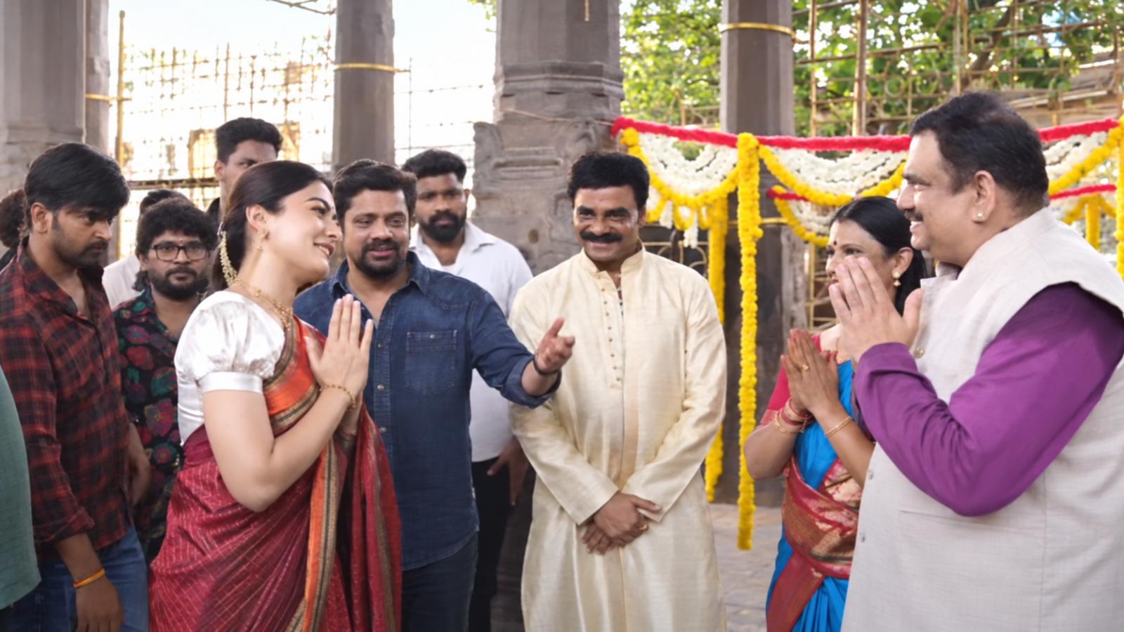Rashmika Meets M.S. Subbulakshmi&rsquo;s Family Ahead of Biopic