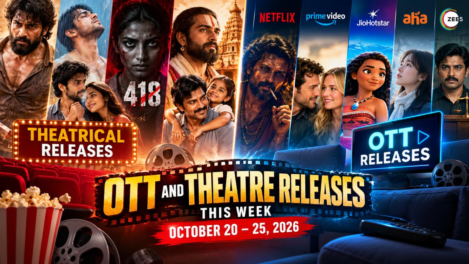 OTT Releases & New Movies This Week: October 20–25, 2026