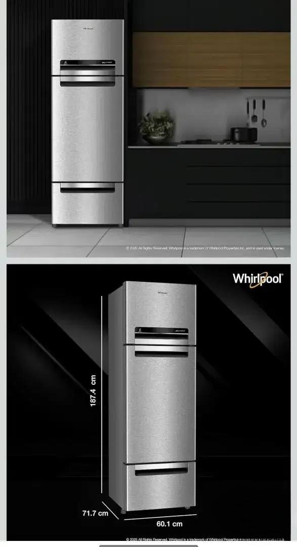 Whirlpool 300L Triple Door Frost Free Refrigerator