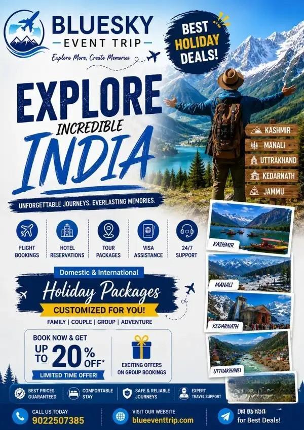 BlueSky Event Trip: Domestic & International Holiday Packages