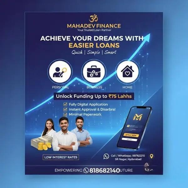 Mahadev Finance – Achieve Your Dreams with Easy Personal, Business & Home Loans