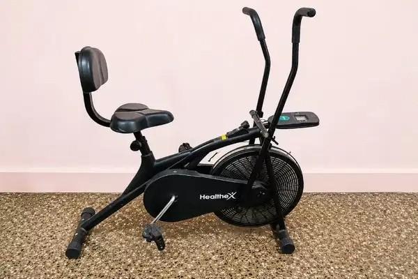 HealtheX Air Bike Exercise Cycle In Excellent Condition With Bill
