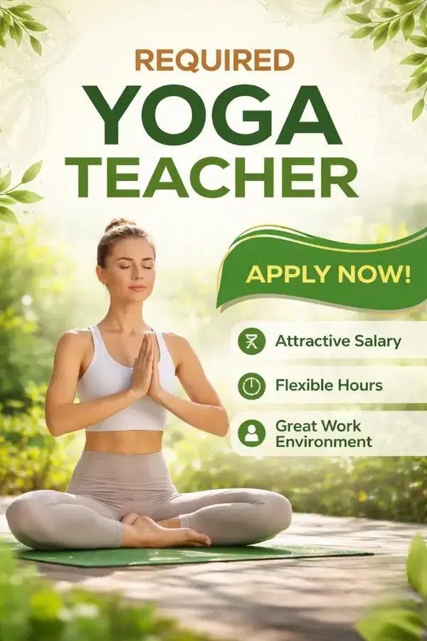 Professional Yoga Teacher Wanted – ₹25000 - ₹50000 Monthly