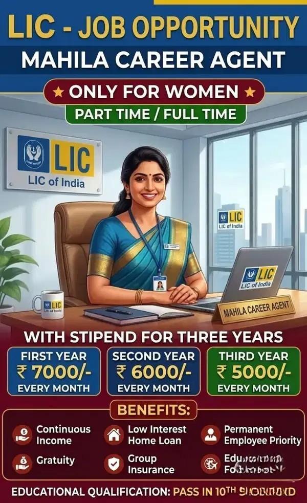 LIC Woman Career Agent Job With Salary And Commission