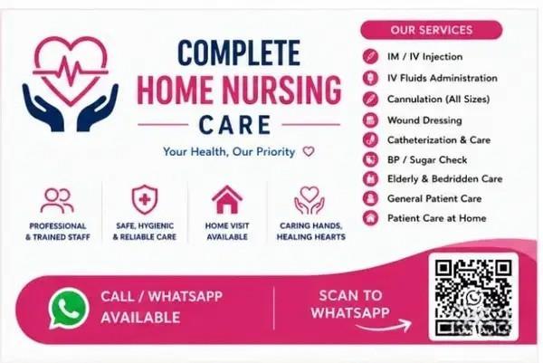 Professional Home Nursing Services With 24/7 Support